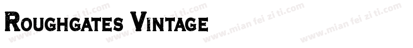 Roughgates Vintage字体转换